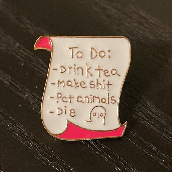 Jewelry - *SALE* Funny To Do List Pin